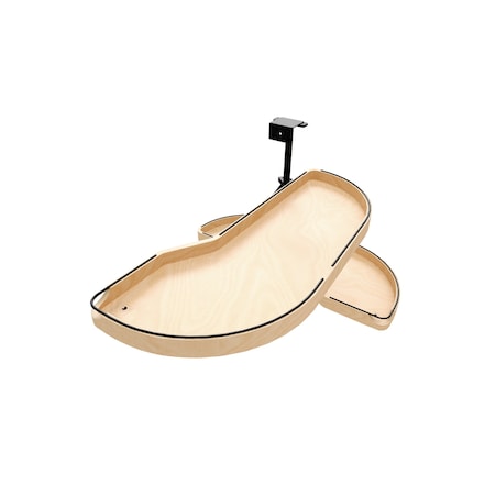 Revashelf Blind Corner Double Girasolo 35-13/16in W Right Soft-close Maple/Black Craftsman 487CC-15-RMB