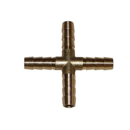 Helix Racing Products Brass Cross 4-Way, 1/4In6.5mm. 053-3460