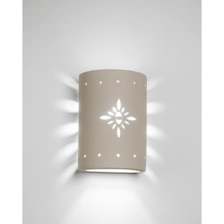 Luxury Lighting Asavva 10.5 in Tall Starburst Ceramic Outdoor Wall Light, Cottonwood Paint Finish, 2PK (2) 410-36-CW-ud-7-17