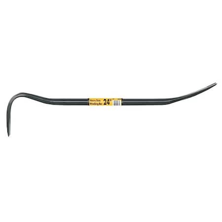 Vulcan Wrecking Bar, 24 in L, Steel, Black, 7/8 in BU-60X