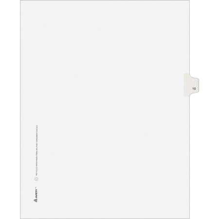 Avery Dividers, Index, Sidetab, 10 25PK AVE11920