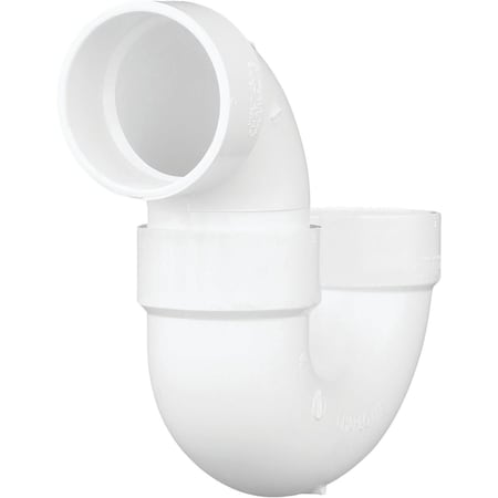 Charlotte Pipe And Foundry 3'' White PVC P-Trap PVC 00706X 1000HA
