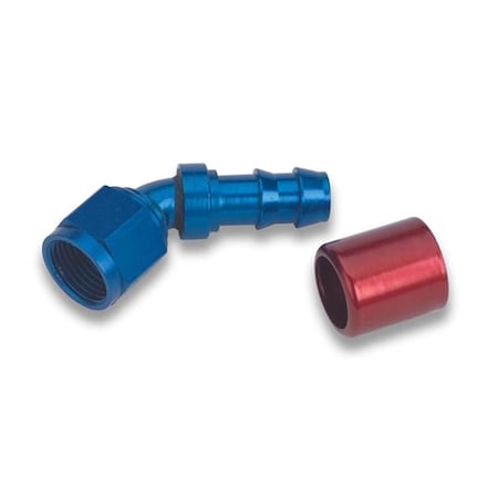 Earls 704609ERL 45 deg Super Stock -8 AN Hose End EAR704609ERL