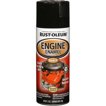 Automotive 12 Oz Rust-Oleum Brands Black Engine Enamel, Gloss 248932
