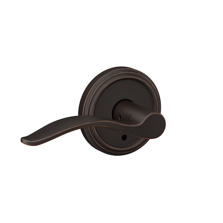 Schlage Residential Schlage Custom Pennant Lever with Indy Rose Non Turning Double Dummy Pair Aged Bronze Finish FC172PEN716IND