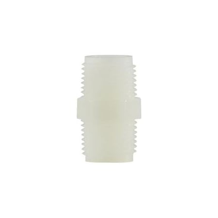 Midland Industries NIPPLE HEX 1/2IN MPT 1/2IN MPT NYL WHT 28614W