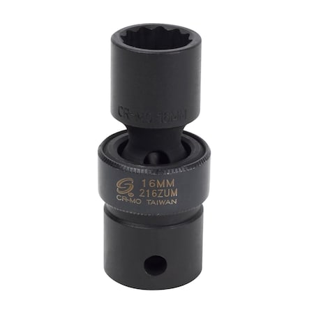 Sunex 1/2 in Dr 16Mm 12Pt Universal Impact Socket 216ZUM