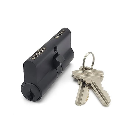 Ecs Hardware Durable Premium Profile Cylinder Double Sided Thumb Turn, 2-3/4 Inch 70mm, Keyed Alike KA10 ECSH-EPCD-10B-SC1-KA10