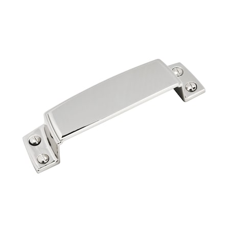 Amerock Highland Ridge 3-1/2 in 89 mm Center-to-Center Polished Chrome Cabinet Cup Pull BP5531826
