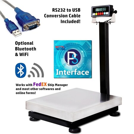 Prime Systems PS-B20K Bench Scale 16x20 800x0.05lb w SS Platter Smart Package PS-B20KM