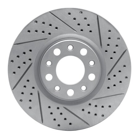Dynamic Friction Co DFC Geoperformance Rotor - Drilled and Slotted 830-39025R