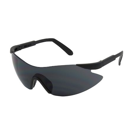 Bouton Optical Rimless Safety Glasses with Black Temple, Gray Lens and Anti-Scratch Coating 250-92-0001