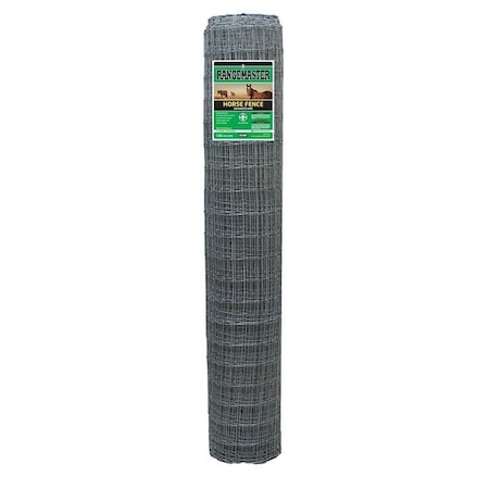 Rangemaster Horse Fence, 100 in L, 60 in H, 125 ga Gauge, Galvanized 6793