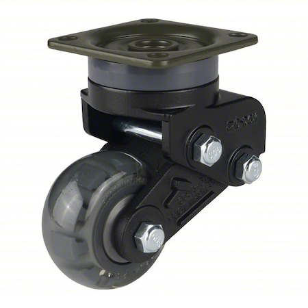 Foot Master Plate Caster, Swivel, Polyurethane, 87mm H GDSA-50-ASF-FBL