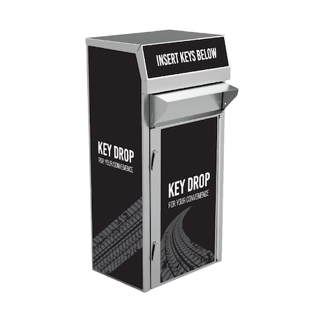 American Security Cabinets On Wall Key Drop Box KD-450-SS-OW-PCT-KB