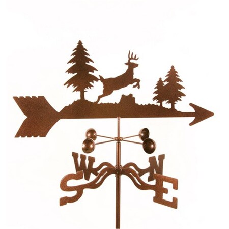 Ez Vane Jumping Deer Weathervane with Post Mount EZ1307-PT