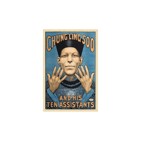 Homeroots Chung Ling Soo Vintage Magic Unframed Print Wall Art 393311
