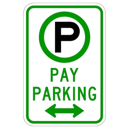 Sign Solutions Usa Parking Sign, 12 in W, Aluminum Sign, White DUS06HWT1218R7-22A