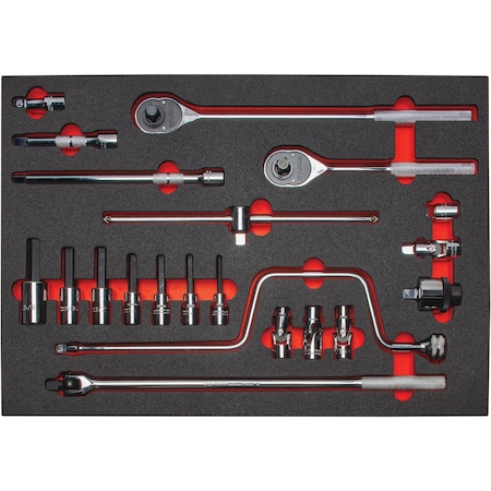 Proto Socket Sets, SAE, 65 pcs J54132KV