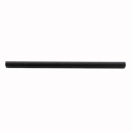 Apollo Tile Light Black 1x12 Marble Honed Pencil Liner Tile Trim 0.5 sqft/case, 10PK APLMTX881HA