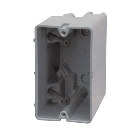 Madison Electric Smart Box Rectangle PVC Electrical Box Gray MSB22+