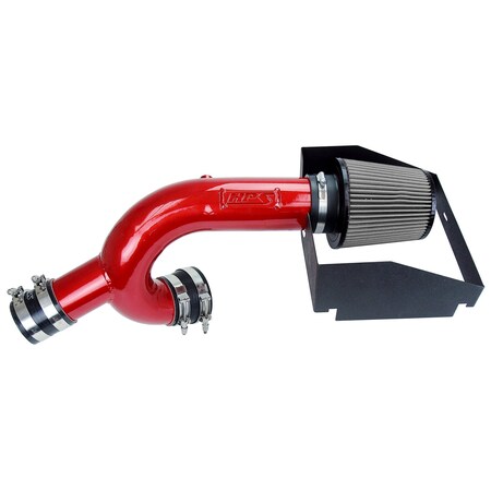 Hps Performance Air Intake Kit with Heat Shield, Red, 827-787R