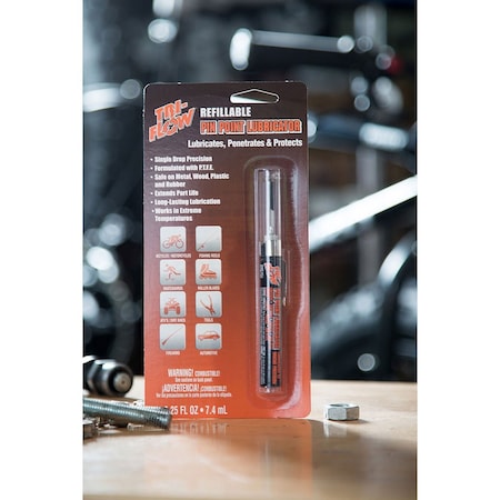 Tri-Flow Lubricant, 0.25 oz, Pen, Petroleum Base, H2, Brown TFPN20028