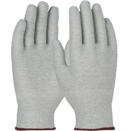 Qrp Seamless Knit Nylon / Carbon Fiber 15 Gauge Electrostatic Dissipative (ESD) Glove, 120PK 12559