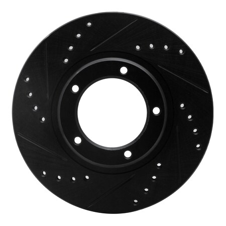 Dynamic Friction Co DFC Brake Rotor - Drilled and Slotted - Black 633-76120L