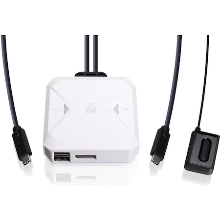 Iogear 2-Port 4K USB-C KVM Switch with DisplayPort output GCS72CC