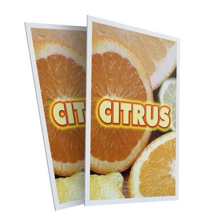 Signmission Citrus, Plastic Signs Only 24 Inch x 36 Inch, Corrugated Plastic, 2PK CSB-2436-2PACK-Citrus