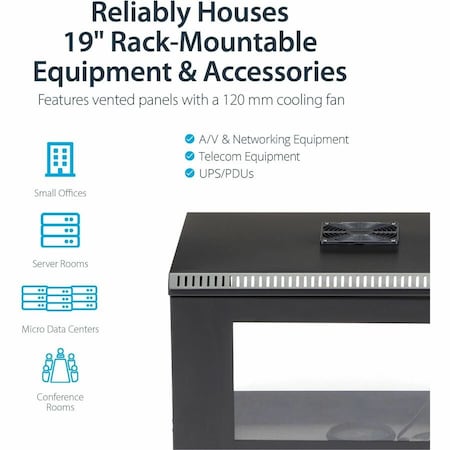 Startech.Com 6U 19in Wall Mount Server Rack Cabinet RK619WALL