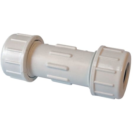 American Valve B & K 160-108 Double Seal Coupling, 2 in, Compression, PVC 160-108/P600U