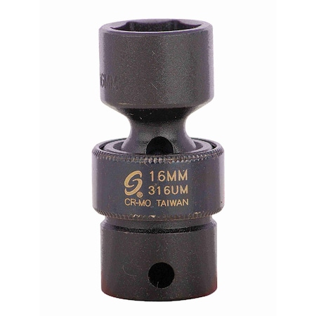 Sunex 3/8 in Drive 16Mm Universal Impact Socket 316UM