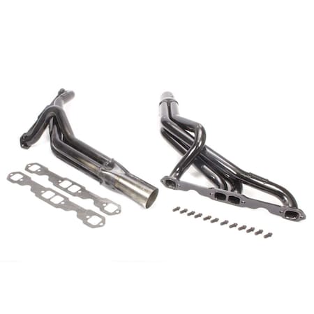 Schoenfeld Stock Clip Headers - Small Block Chevy - 1.75 in. Tube Dia. - 3.5 x 8 in. Collectors SCH156