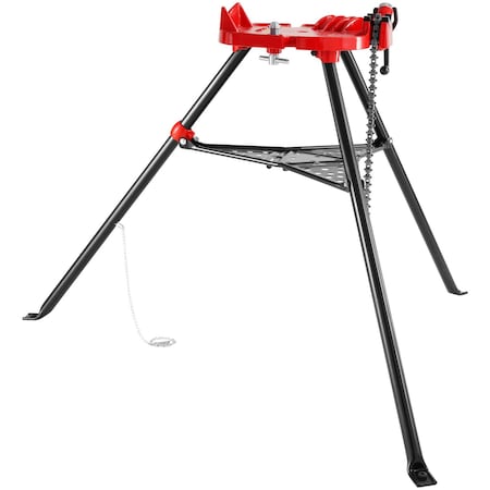 Vevor 6" Tripod Pipe Chain Vise Stand w/ Foldable Steel Legs & Rubber Mounts GJDJLGQZJ5679