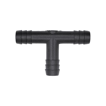 Auveco Tee Connector, Barbed 3/8in x 3/8in x 3/8in Hose I.D, 10PK 11228