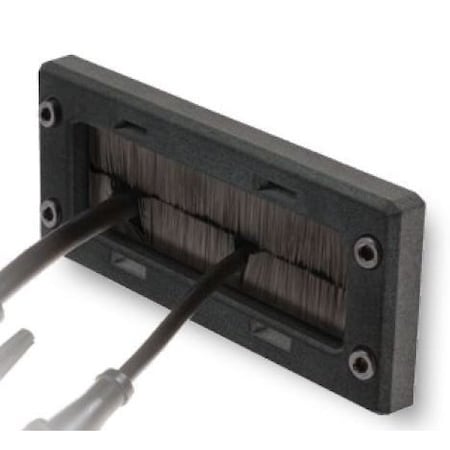 Detas DES Z 16 Frame w/ Brush, Cutout 86 x 39, Black 1731060016