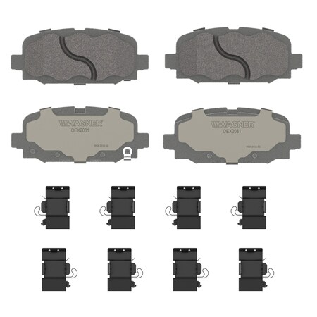 Wagner Brake OEX Rear Disc Brake Pad Set Premium Ceramic,  OEX2081