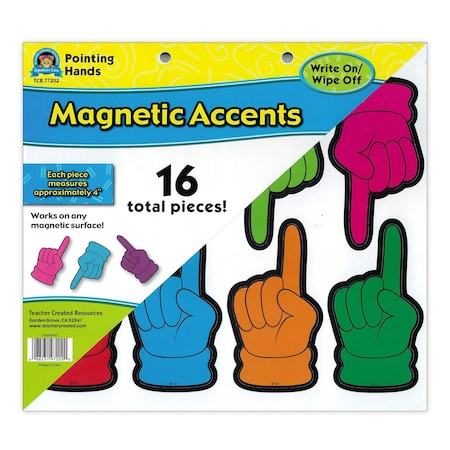 Teacher Created Resources Pointing Hands Magnetic Accents, 16PK TCR77202