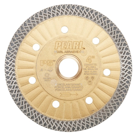 Pearl P5 Thin Mesh Turbo Blade 4 in. 5/8 in.-20mm-7/8 in. Arbor DIA04TTS