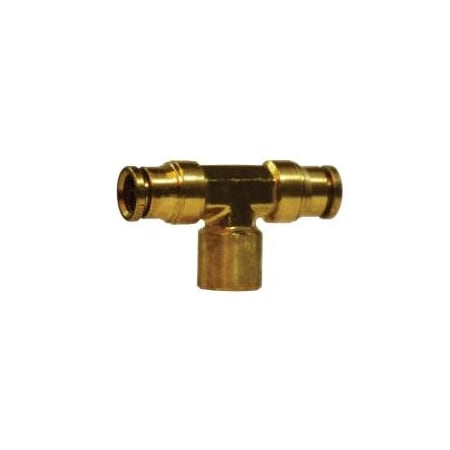 Midland Industries TEE BR 3/8IN PUSH-IN TUBE 3/8IN 1/4IN 770604