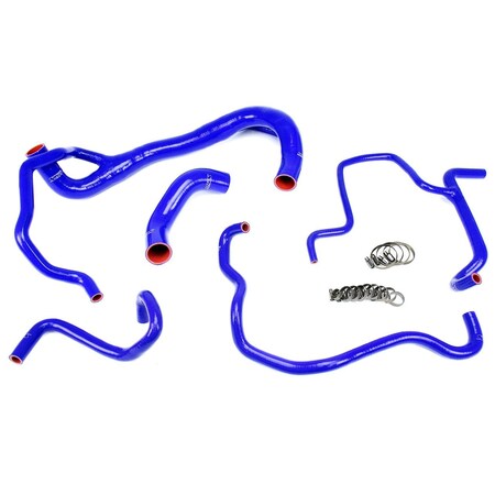 Hps Performance High Temp Reinforced Silicone Radiator and Heater Coolant Hose Kit, Blue, 57-1675-BLUE