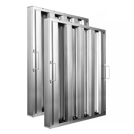 Amgood 20 in. x 25 in. x 2 in.  Stainless Steel Hood Filter, 2PK SSHF-2025-2PK-Z