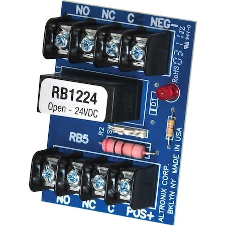 Altronix Relay Module 12/24VDC 75Ma DPDT, Relay, - RB1224