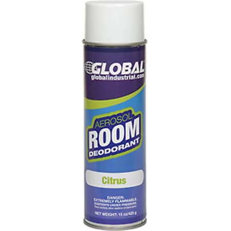 Big D Global Industrial Air Freshener, Citrus 15 oz Can, 12 Per Case 641324