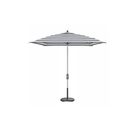Treasure Garden 7.5 ft Square Patio Umbella, aluminum, fiberglass ribs, outdoor, Novella Nero Stripe UM847SQ-SS 7961 Novella Nero Stripe