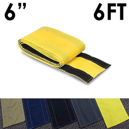 Electriduct Cable protector, 6 ft L, 6 in W, Nylon, Yellow CC-SC-6-6-YL