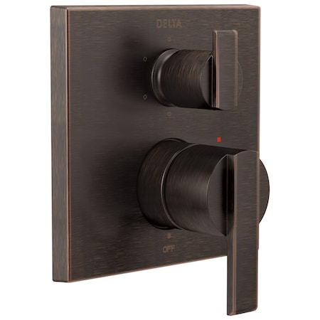 Delta Ara Angular Modern Monitor 14 Series Valve Trim with 6-Setting Integrated Diverter T24967-RB