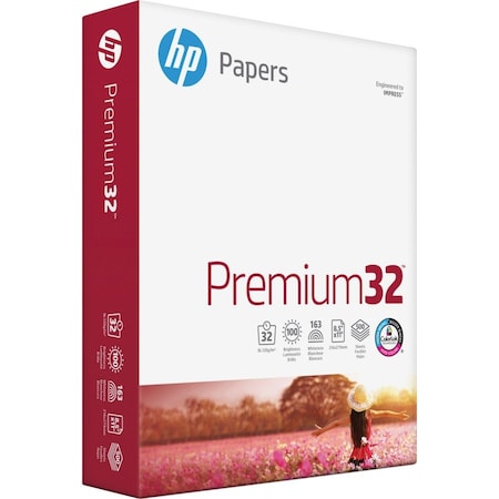 International Paper HP Papers Premium32 85x11 Laser Copy Multipurpose Paper White, 500PK HEW113100